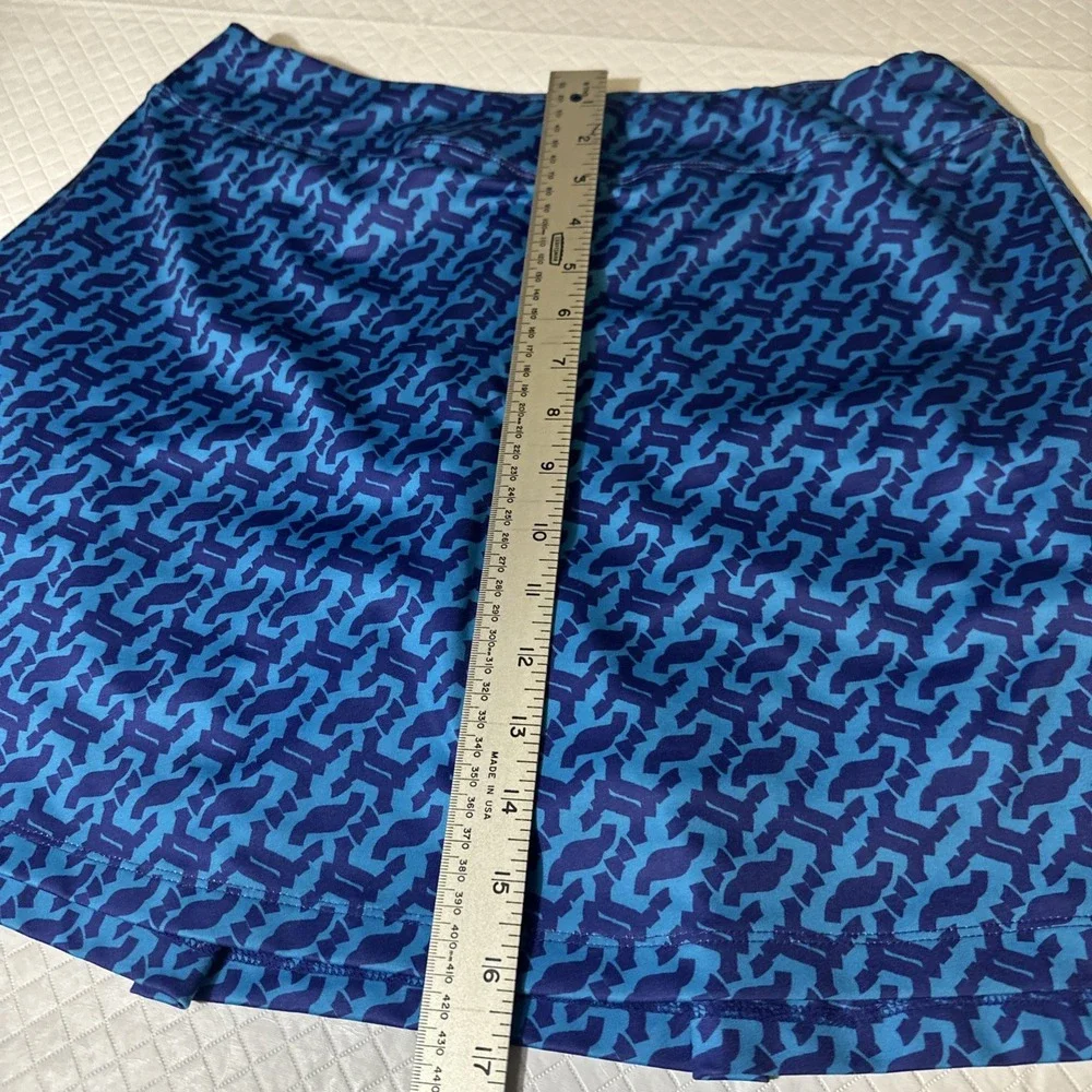 Zealotpower  women skort size large‎ blue print stretch waist pickleball tennis
